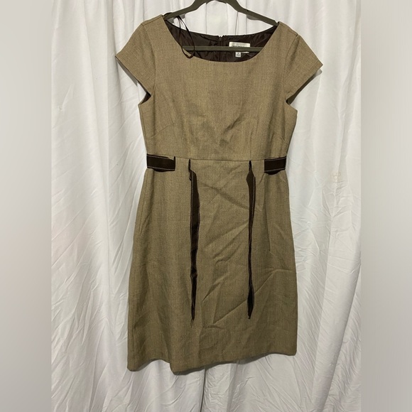 Studio I Dresses & Skirts - Studio I brown and cream Shift Dress